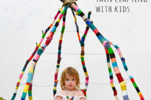 Yarn wrapped sticks tent